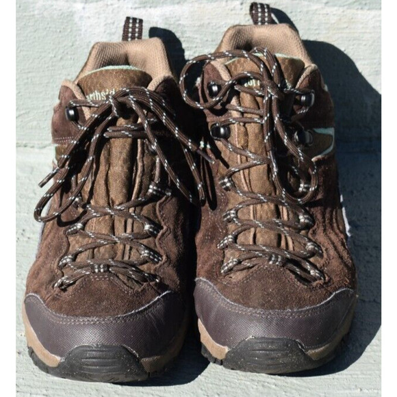 NORTHSIDE Boots Mens Size 9, Brown with green accents lace up, Hiking, Outdoors - Picture 6 of 6